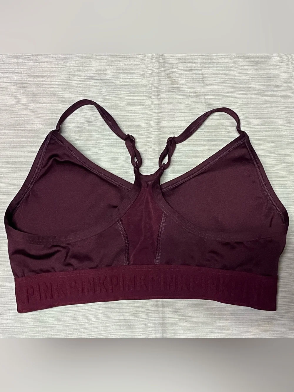 PINK Victoria’s Secret Ultimate Sports Bra Lot 3 Medium M B80 Racerback Sheer